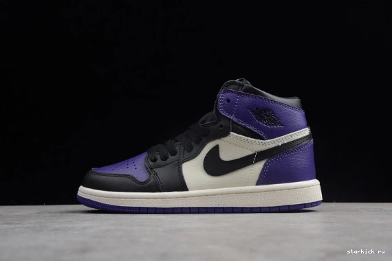 High 1 Jordan Retro Purple' OG  555088-501 555088-501 Kid Kids Air 'Court 0511